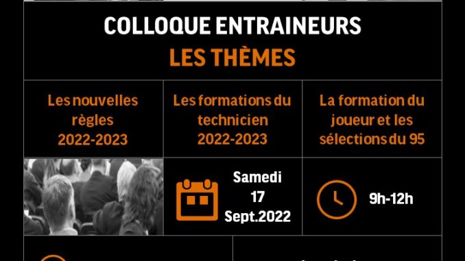 COLLOQUE ENTRAINEURS