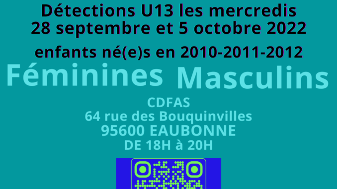Détections U13 V2